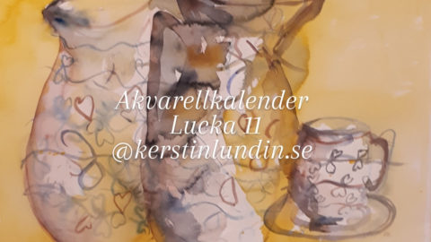 Akvarellkalender Lucka 11 @kerstinlundin.se